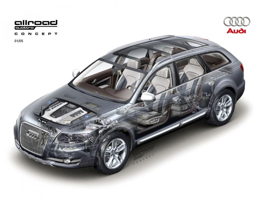 Схема Audi Allroad Quattro Concept (4F, C6) 2005 года  (фото 30 из 36)